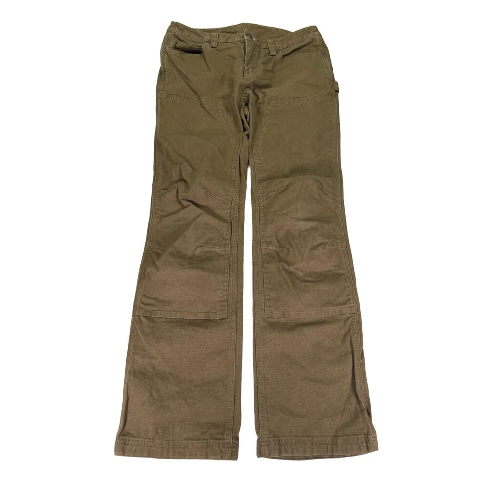 Duluth Trading Women's Green Duluthflex Fire Hose Bootcut Work Pants - 6